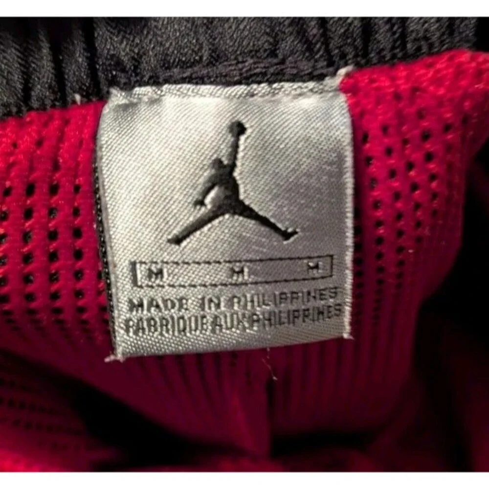 Vintage Y2K Jordan Pants Mens Size M Black Red Track